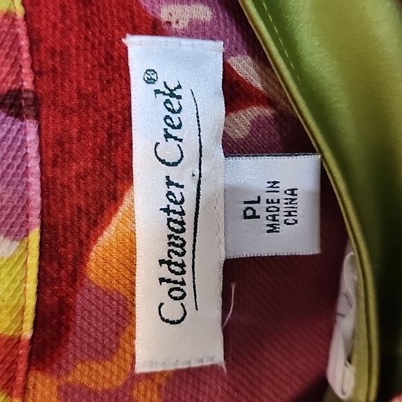Coldwater Creek Floral Lightweight Silk Jacket PL - Picture 2 of 6